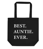 Best Auntie Ever Tote Bag | Short / Long Handle Bags