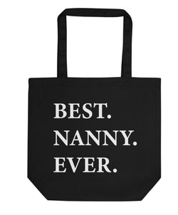 Best Nanny Ever Tote Bag | Short / Long Handle Bags-WaryaTshirts