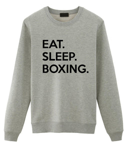 Boxing Sweater, Gift for Boxer, Eat Sleep Boxing Sweatshirt Men Womens Gift-WaryaTshirts