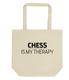 Chess is My Therapy Tote Bag | Short / Long Handle Bags