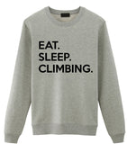 Climbing Sweater, Climber Gifts, Eat Sleep Climbing Sweatshirt Gift for Men & Women