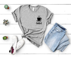 Coffee T-Shirt Coffee Lovers Gift Coffee Addict Shirt Mens Womens - 2423