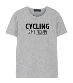 Cycling Is My Therapy T-Shirt Mens Womens