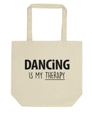 Dancing is My Therapy Tote Bag | Short / Long Handle Bags-WaryaTshirts