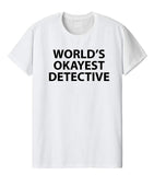 Detective T-shirt, World's Okayest Detective Shirt-WaryaTshirts
