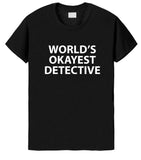 Detective T-shirt, World's Okayest Detective Shirt-WaryaTshirts