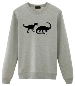 Dinosaurs Sweater Dinosaur Lover Gift Trex Brachiosaurus Mens Womens Sweatshirt-WaryaTshirts