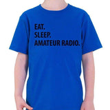 Eat Sleep Amateur Radio T-Shirt Kids-WaryaTshirts