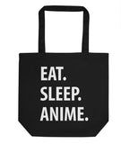 Eat Sleep Anime Tote Bag | Short / Long Handle Bags-WaryaTshirts