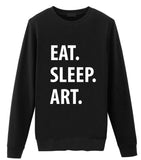 Eat Sleep Art Sweater-WaryaTshirts