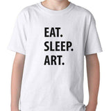 Eat Sleep Art t shirt, Gift for Boys Girls Teens