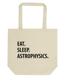 Eat Sleep Astrophysics Tote Bag | Short / Long Handle Bags-WaryaTshirts