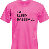 Eat Sleep Baseball T-Shirt Gift for Boys Girls Teens