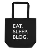 Eat Sleep Blog Tote Bag | Short / Long Handle Bags