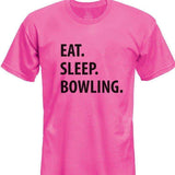 Eat Sleep Bowling T-Shirt Kids-WaryaTshirts