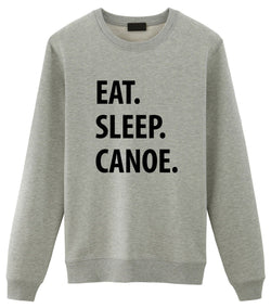 Eat Sleep Canoe Sweatshirt-WaryaTshirts