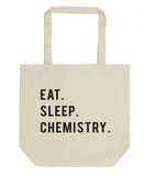 Eat Sleep Chemistry Tote Bag | Short / Long Handle Bags