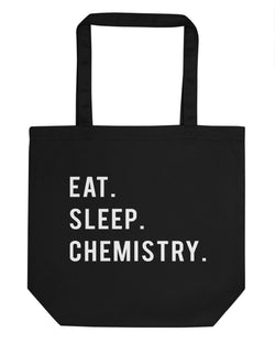 Eat Sleep Chemistry Tote Bag | Short / Long Handle Bags-WaryaTshirts