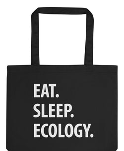 Eat Sleep Ecology Tote Bag | Long Handle Bags - 1241-WaryaTshirts