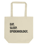 Eat Sleep Epidemiology Tote Bag | Short / Long Handle Bags-WaryaTshirts
