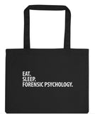 Eat Sleep Forensic Psychology Tote Bag | Long Handle Bags - 2869-WaryaTshirts