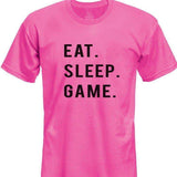 Eat Sleep Game T-Shirt Kids-WaryaTshirts