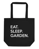 Eat Sleep Garden Tote Bag | Short / Long Handle Bags