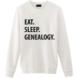 Eat Sleep Genealogy Sweater
