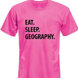 Eat Sleep Geography T-Shirt Kids-WaryaTshirts