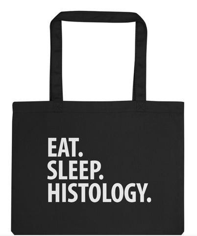 Eat Sleep Histology Tote Bag | Long Handle Bags - 2312-WaryaTshirts