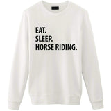Eat Sleep Horse Riding Sweater-WaryaTshirts