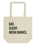 Eat Sleep Irish Dance Tote Bag | Short / Long Handle Bags-WaryaTshirts