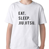 Eat Sleep Jiu Jitsu T-Shirt Kids-WaryaTshirts