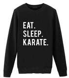 Eat Sleep Karate Sweatshirt-WaryaTshirts