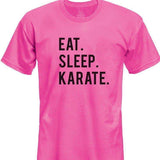 Eat Sleep Karate T-Shirt Kids-WaryaTshirts