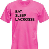 Eat Sleep Lacrosse T-Shirt Kids-WaryaTshirts
