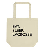 Eat Sleep Lacrosse Tote Bag | Short / Long Handle Bags