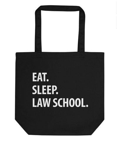 Eat Sleep Law School Tote Bag | Short / Long Handle Bags-WaryaTshirts