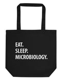 Eat Sleep Microbiology Tote Bag-WaryaTshirts