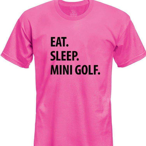 Eat Sleep Mini Golf T-Shirt Kids-WaryaTshirts