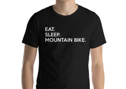 Eat Sleep Mountain Bike T-Shirt-WaryaTshirts