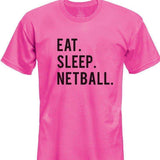 Eat Sleep Netball T-Shirt Kids