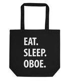 Eat Sleep Oboe Tote Bag | Short / Long Handle Bags-WaryaTshirts