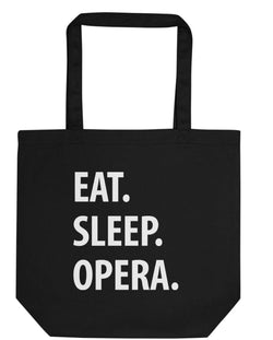 Eat Sleep Opera Tote Bag | Short / Long Handle Bags-WaryaTshirts