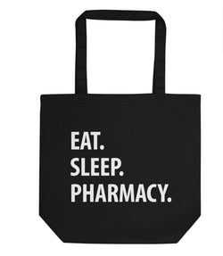 Eat Sleep Pharmacy Tote Bag | Short / Long Handle Bags