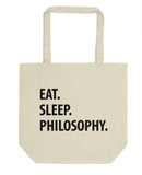 Eat Sleep Philosophy Tote Bag | Short / Long Handle Bags-WaryaTshirts