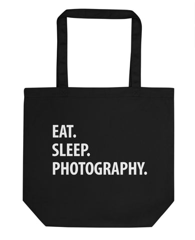 Eat Sleep Photography Tote Bag | Short / Long Handle Bags-WaryaTshirts