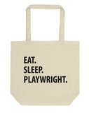 Eat Sleep Playwright Tote Bag | Short / Long Handle Bags-WaryaTshirts