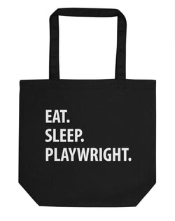 Eat Sleep Playwright Tote Bag | Short / Long Handle Bags-WaryaTshirts