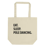 Eat Sleep Pole Dancing Tote Bag | Short / Long Handle Bags-WaryaTshirts